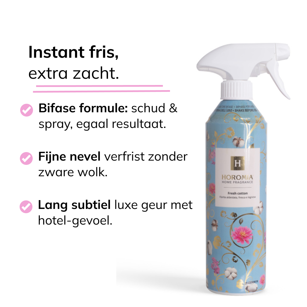 Horomia roomspray Bifase Fresh Cotton