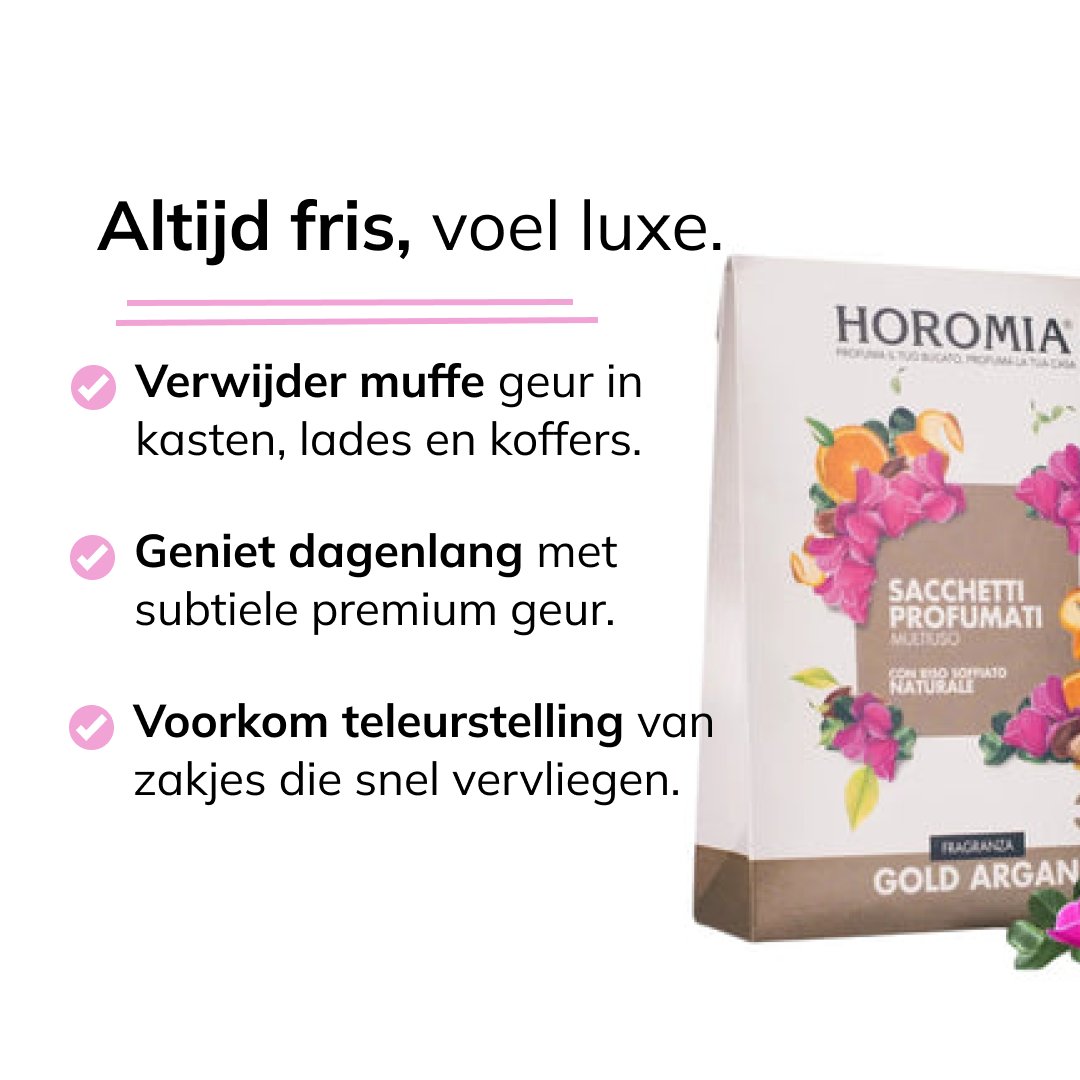 Geurzakjes Gold argan