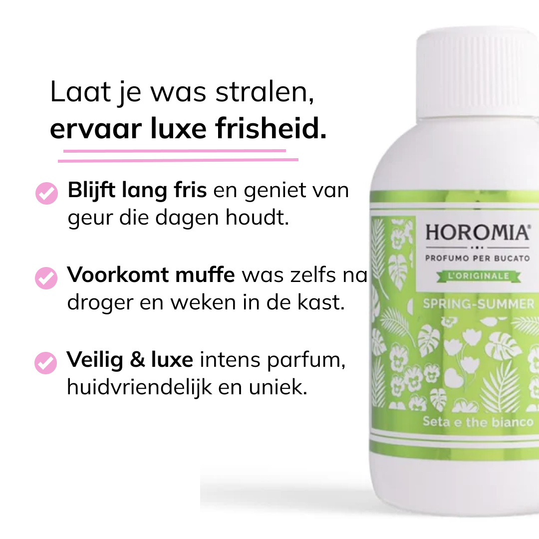 Horomia wasparfum spring-summer Seta e the bianco