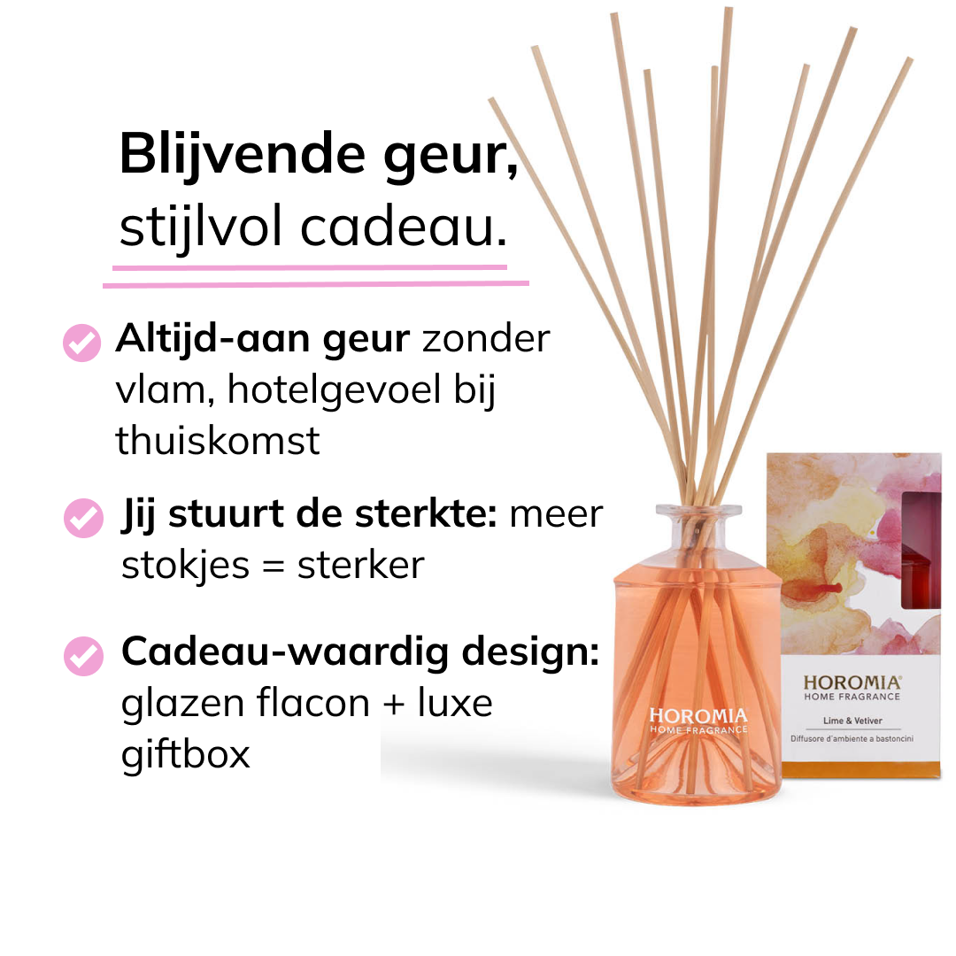 Geurstokjes Lime & Vetiver