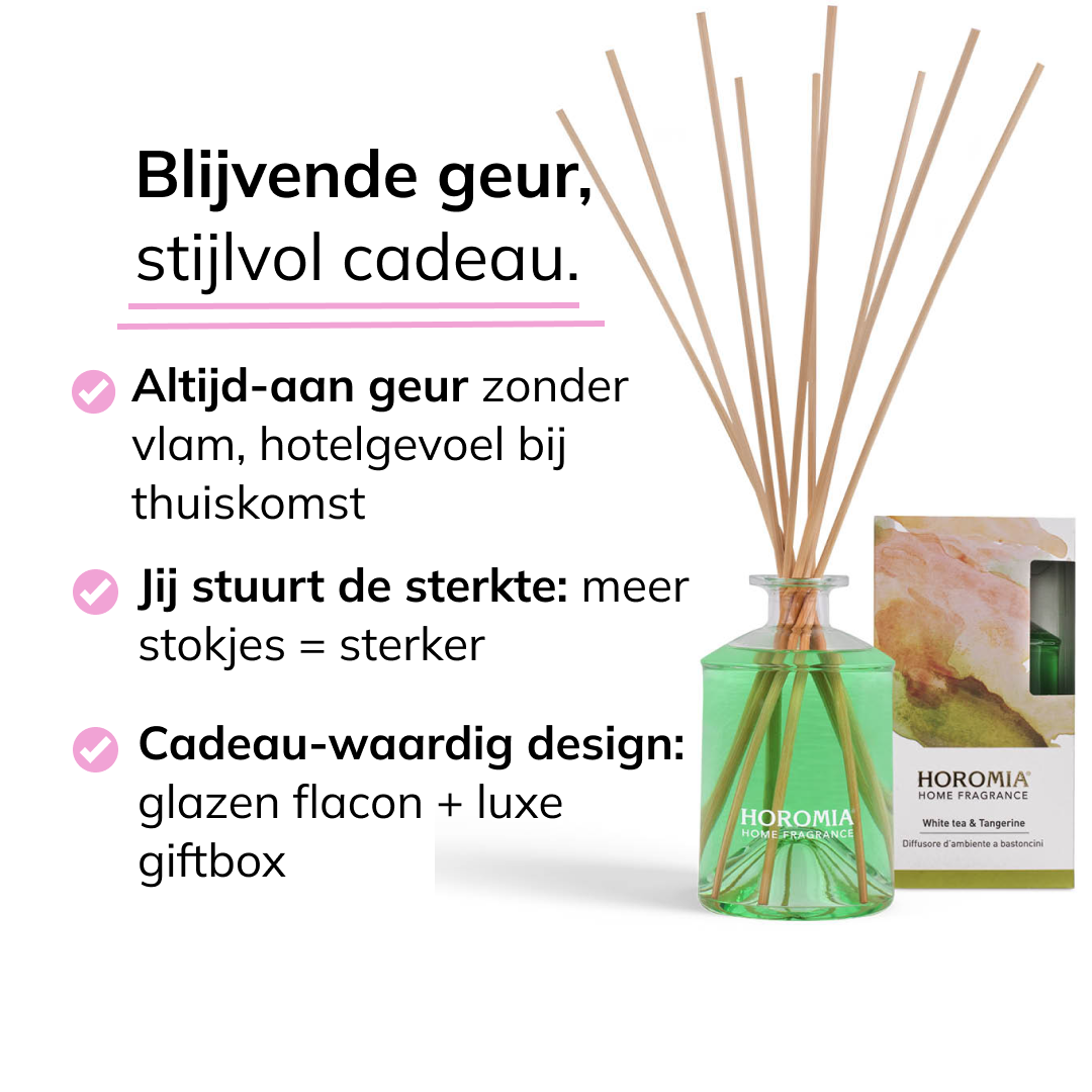 Geurstokjes White tea & Tangerine