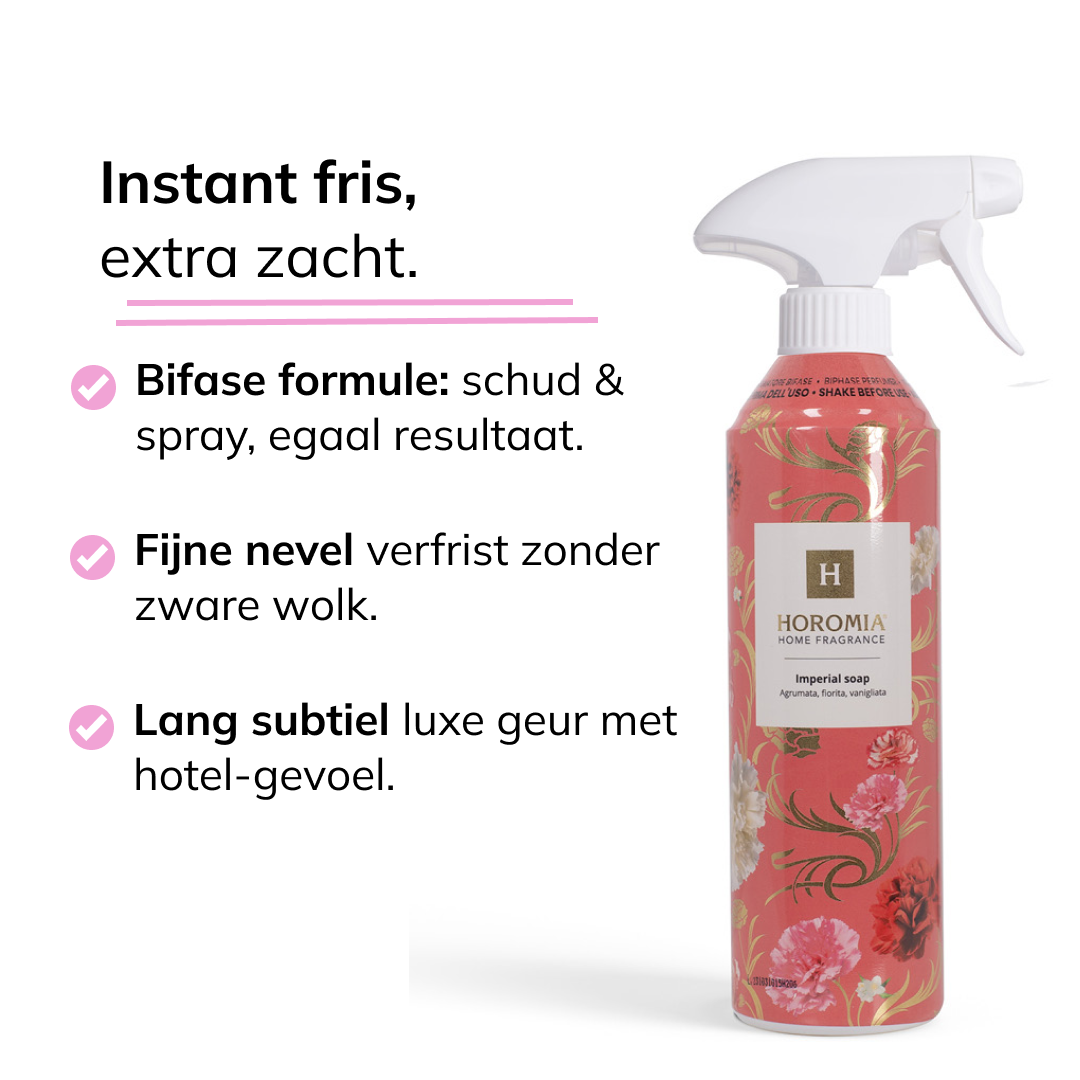 Horomia roomspray Bifase Imperial Soap