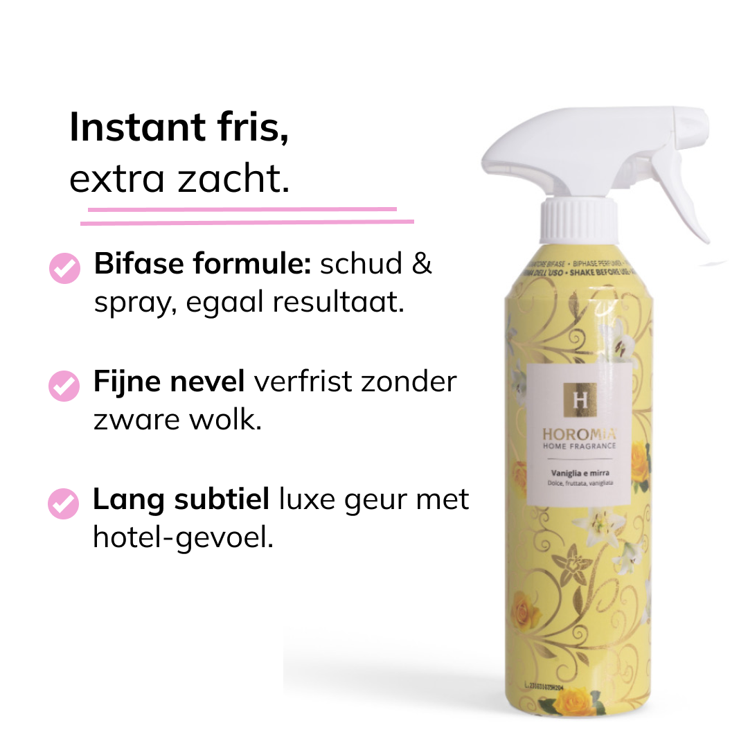 Horomia roomspray Bifase Vaniglia e Mirra
