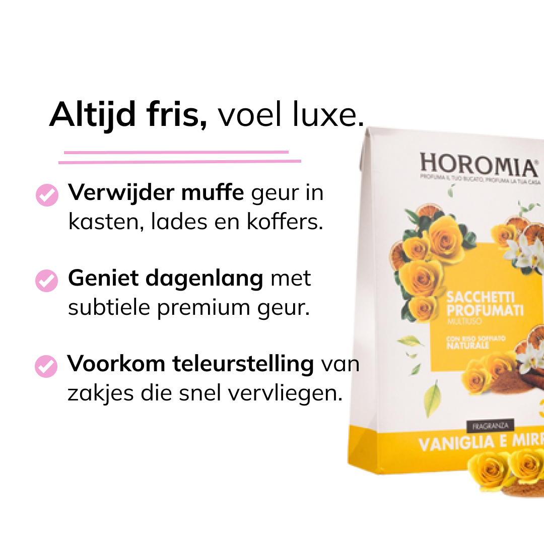 Geurzakjes Vaniglia e mirra