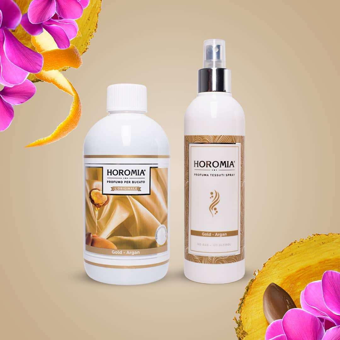 Horomia geschenkset Gold argan