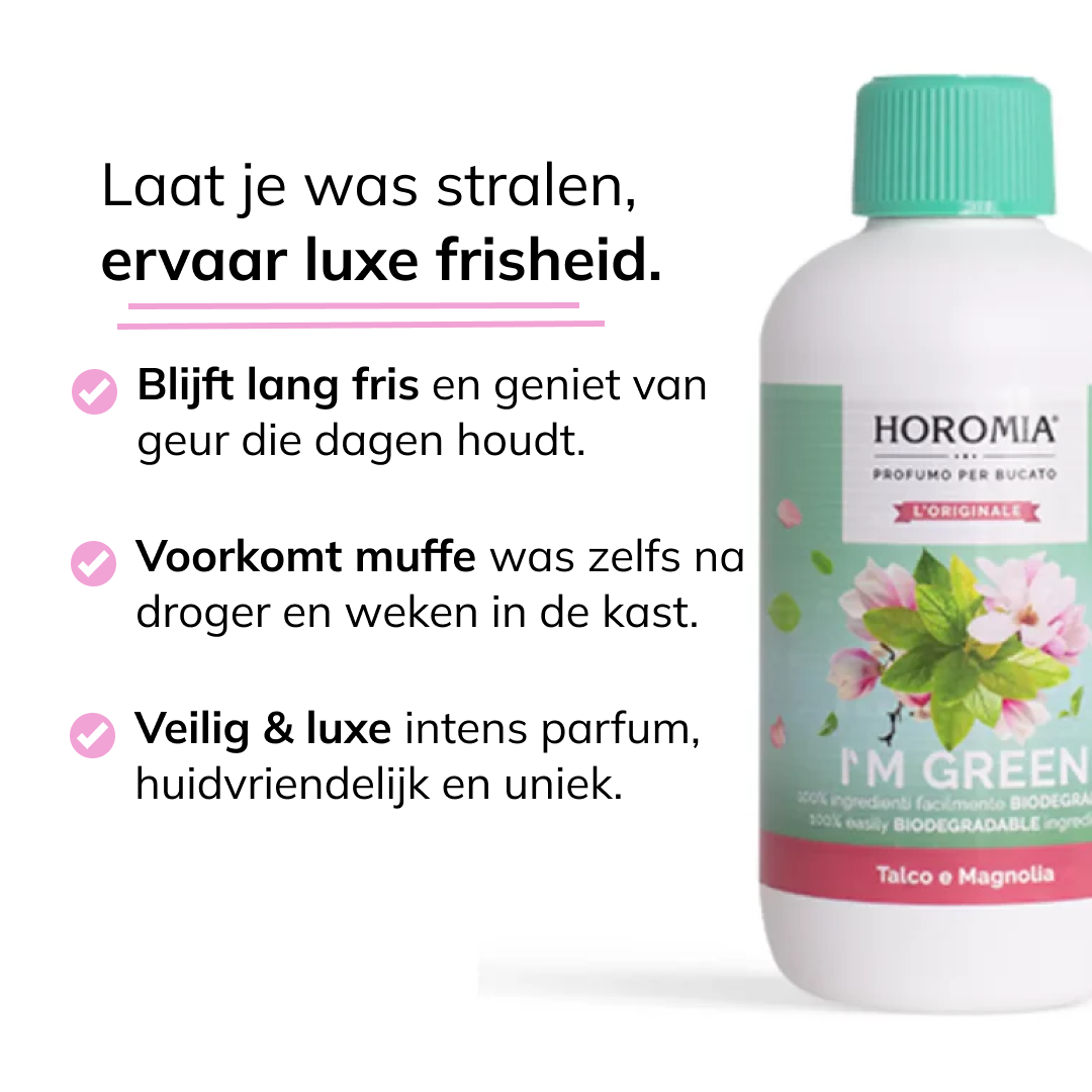 Horomia wasparfum I'M GREEN Talco e Magnolia biologisch