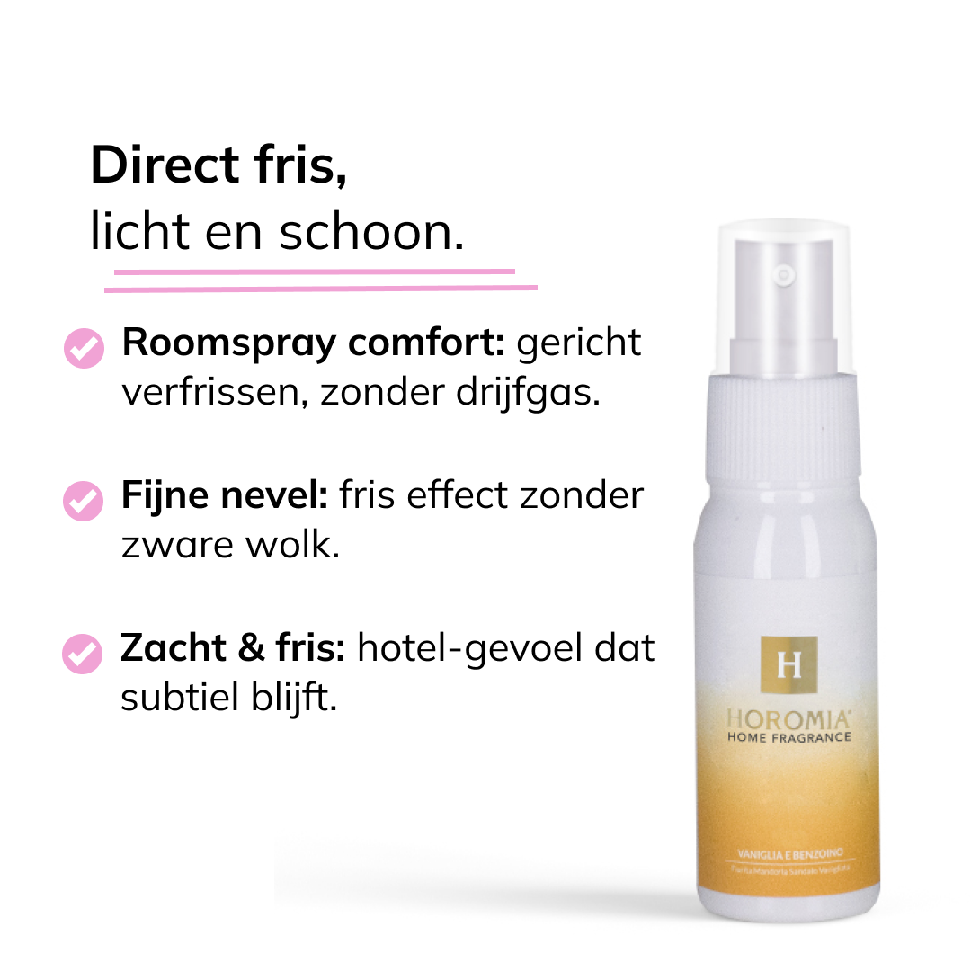 Roomspray Vaniglia e benzoino