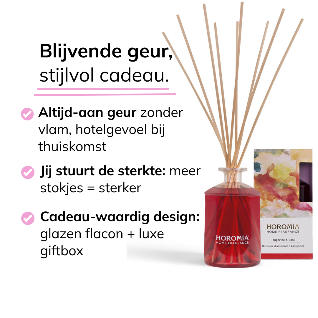 Geurstokjes Tangerine & Basil